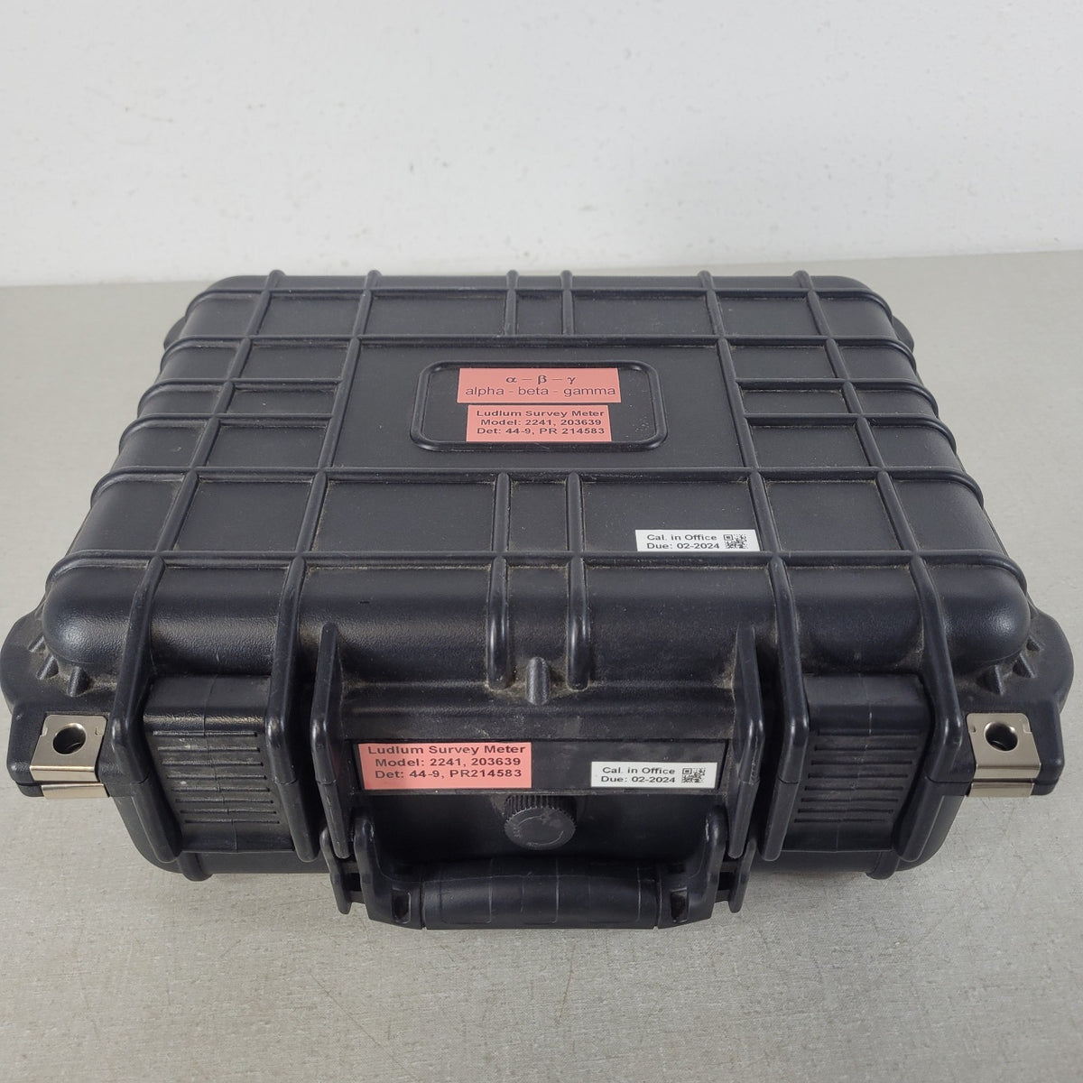 TESTED Ludlum 2241 Digital Survey Meter 44-9 Pancake GM Probe Case Cal Certs