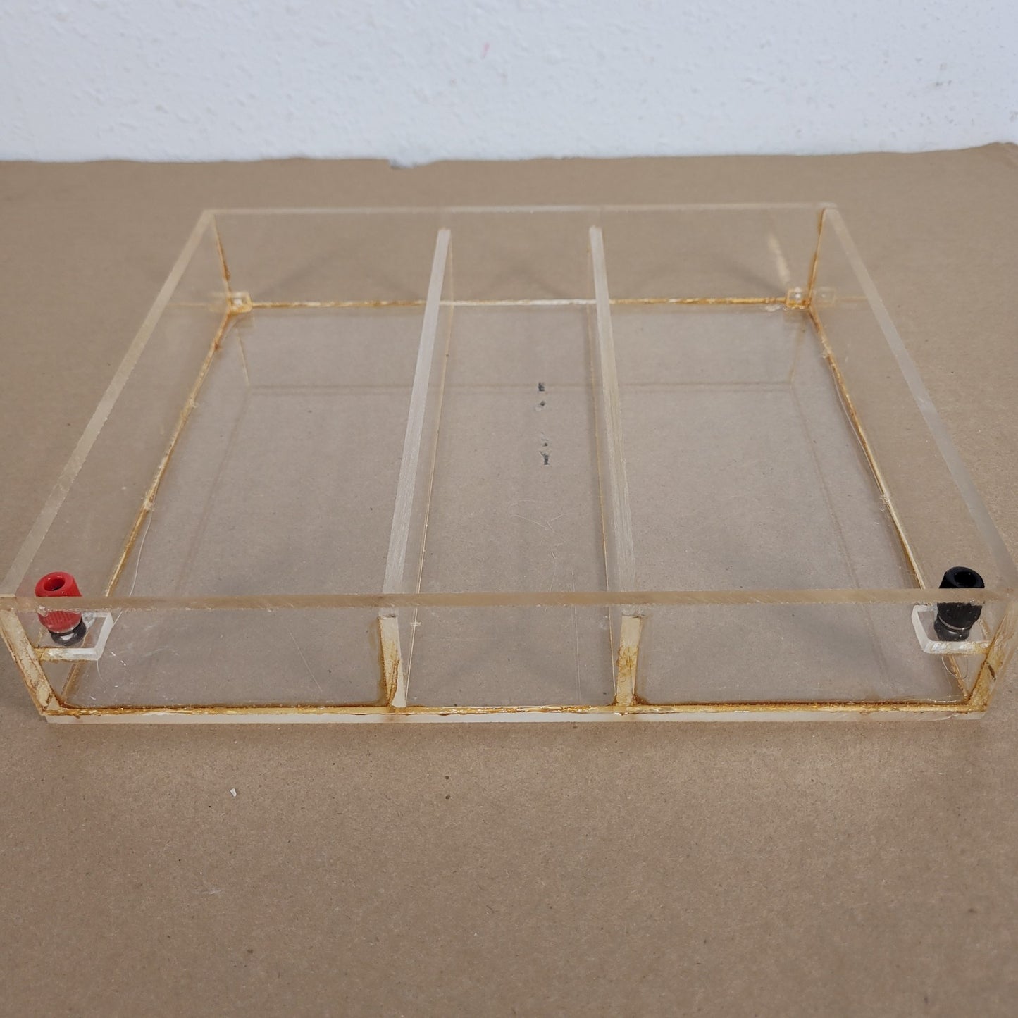 Large Acrylic Horizontal Gel Electrophoresis Chamber UVT Tray Power Leads Ellard
