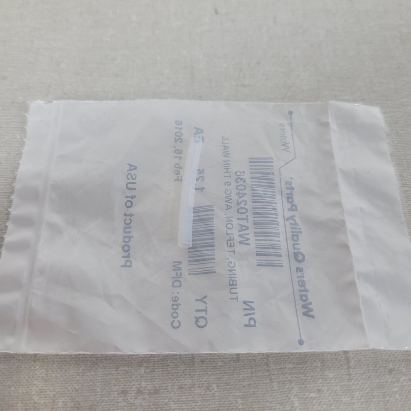 Waters WAT024036 AWG 9 PTFE Teflon Tubing HPLC Solvent Filter Connector