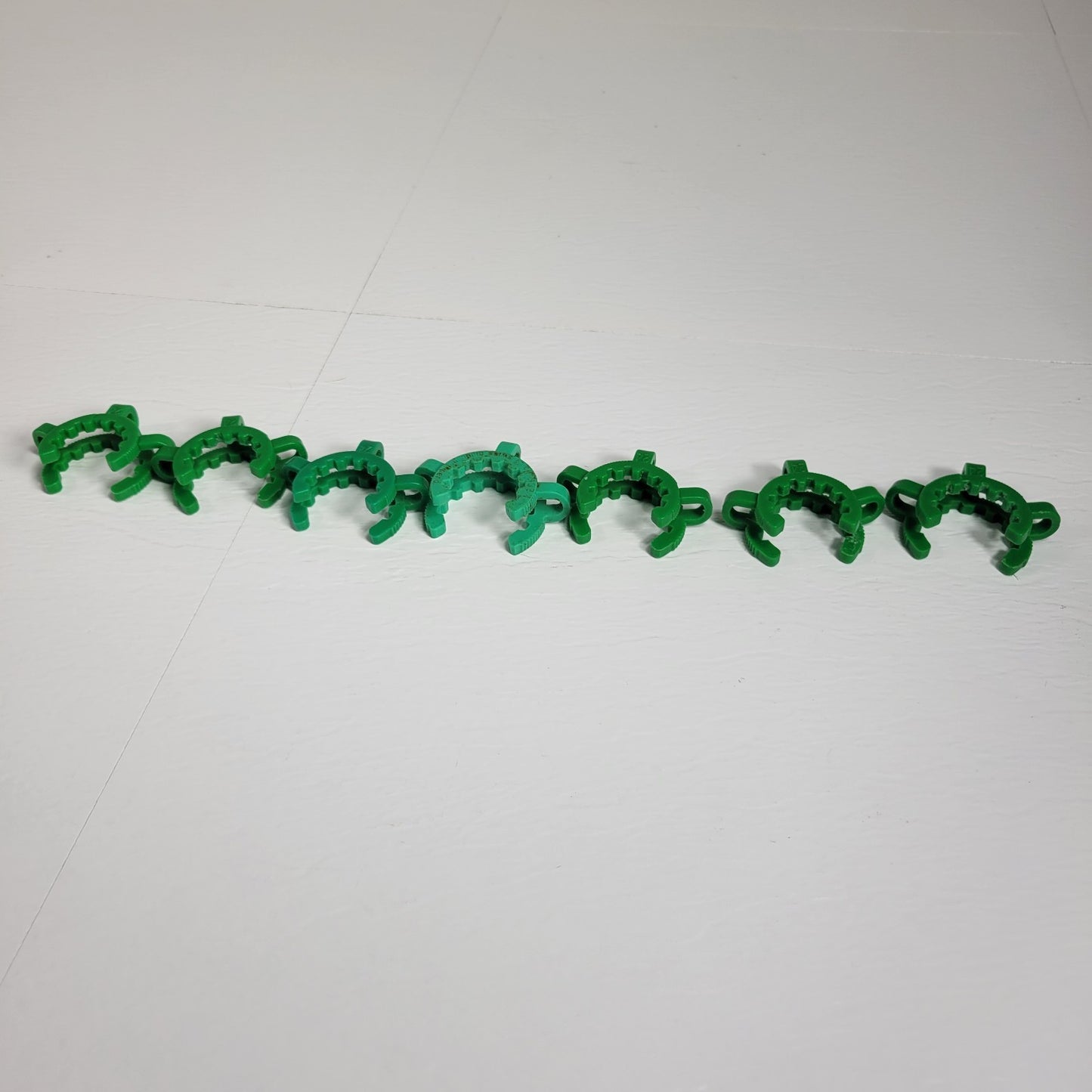 Pack of 7 SCHOTT Duran KECK KC24 Green Plastic Joint Clips 24/40 24/29