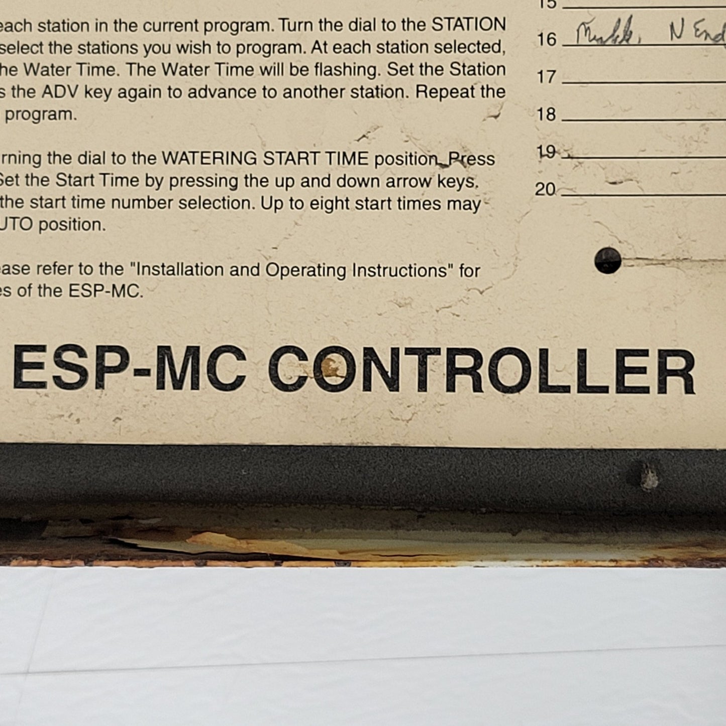 RAIN BIRD ESP-24MC Cycle Soak Irrigation Lawn Sprinkler Control/Computer