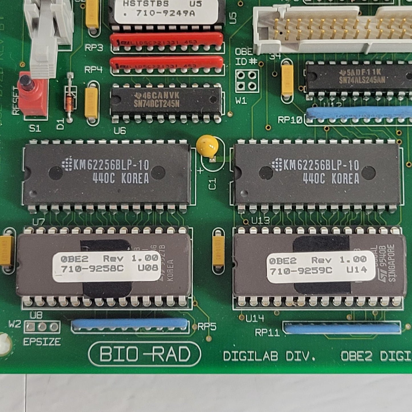 BIORAD 0120720 Rev. B1 From BioRad FTS-60A, OBE2 Digital Assembly Board