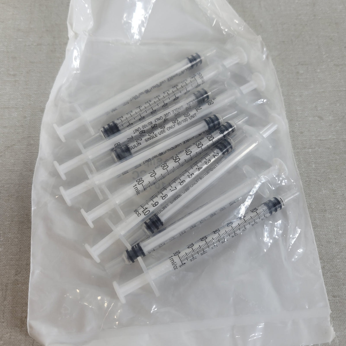 Lot 20 McMaster-Carr 7510A603 1mL Luer Slip Plastic Srng Applicators