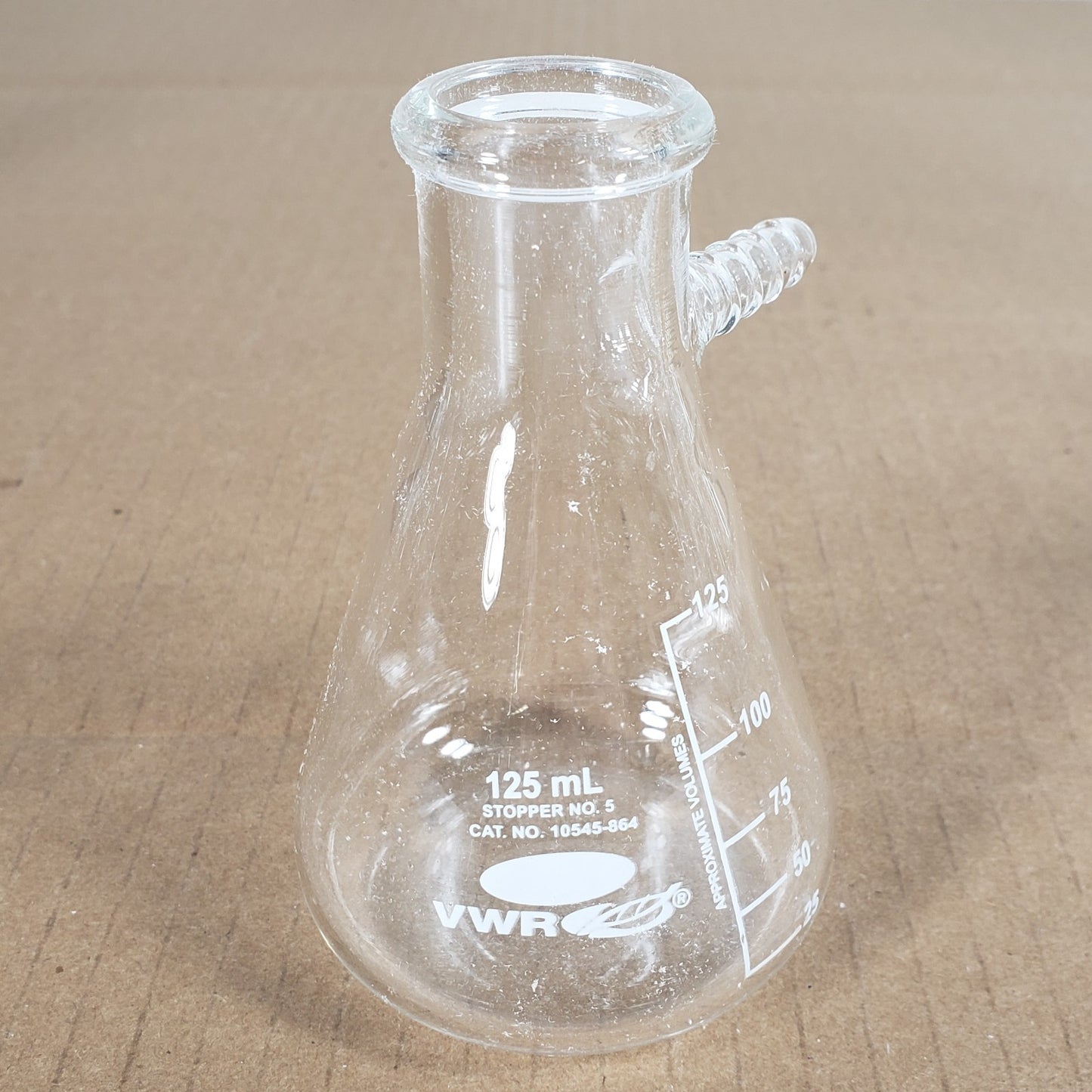 Lot Of 8 Valueware/VWR/Pyrex 57060-250/25/10545-864 250/125/25mL Filter Flasks