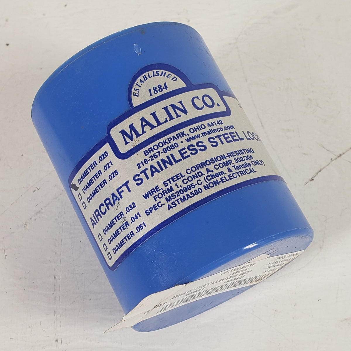 Malin MS20995C20 .020" Stainless Steel Aircraft Safety Lock Wire 1lb 8860K61