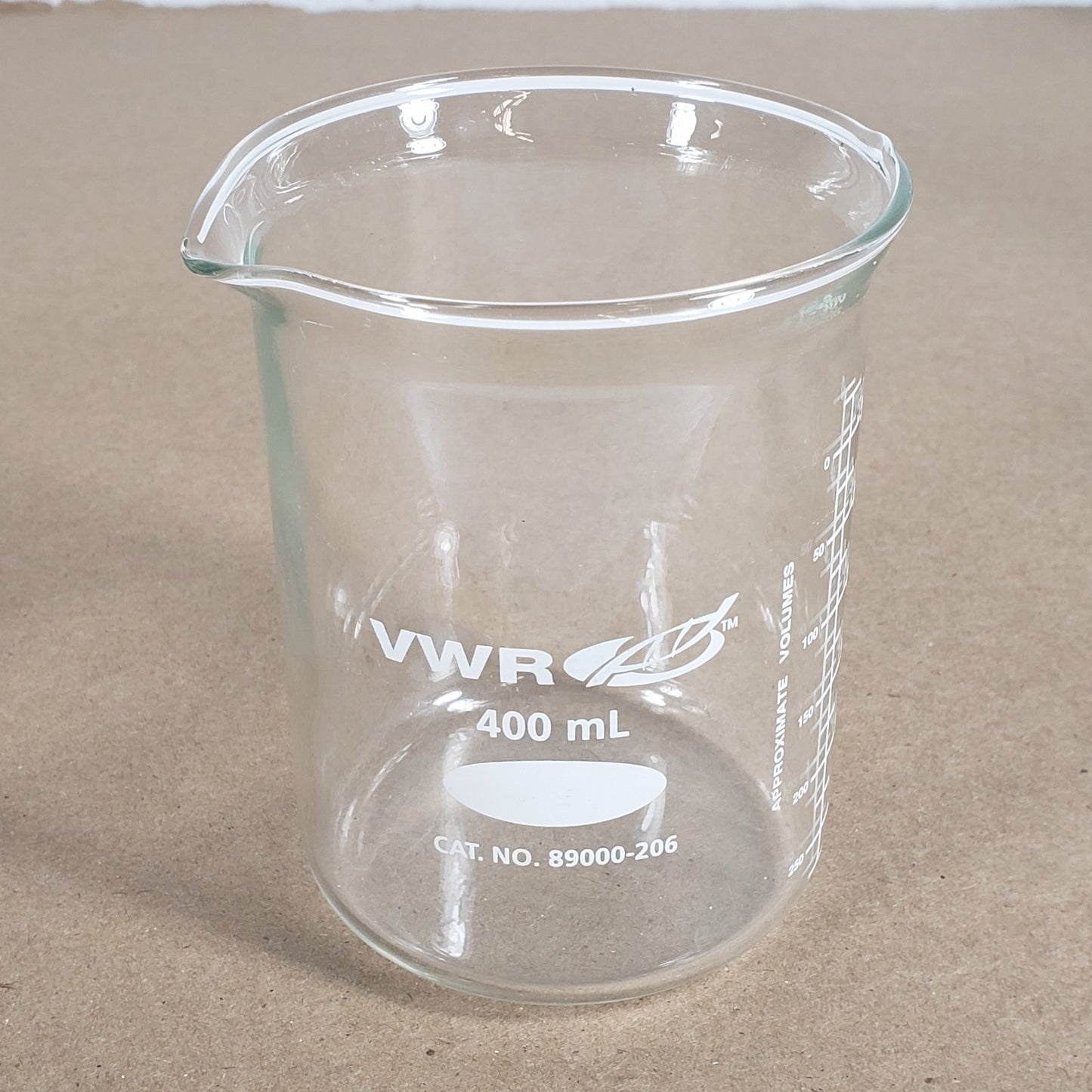 LOT of 5 VWR Glass Beakers Cat No. 89000-206 89000-204 400mL x2 250mL x3