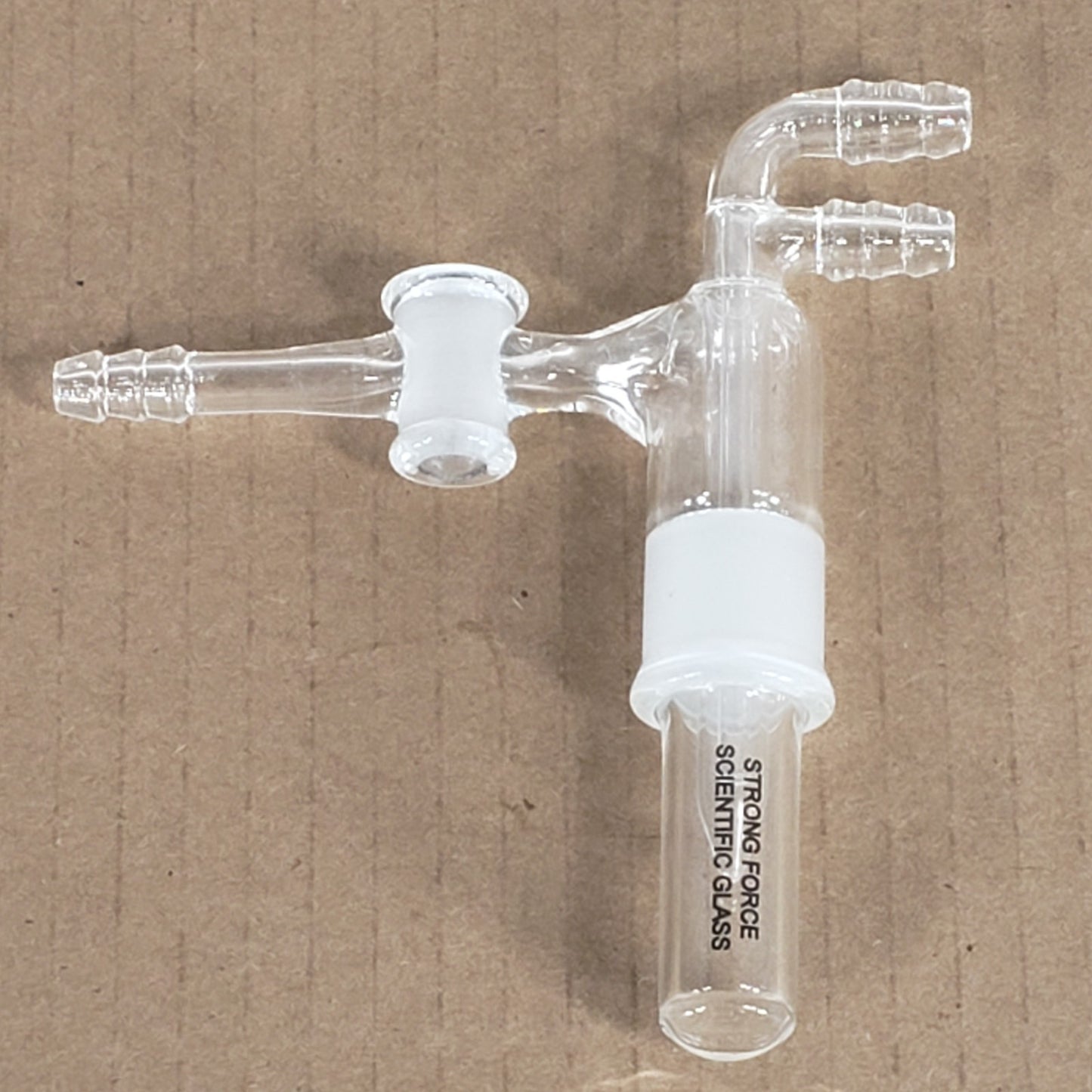 Unbranded Glass Micro Vaccum Sublimer/Cold Finger Assembly 3/8" Hose Inlets