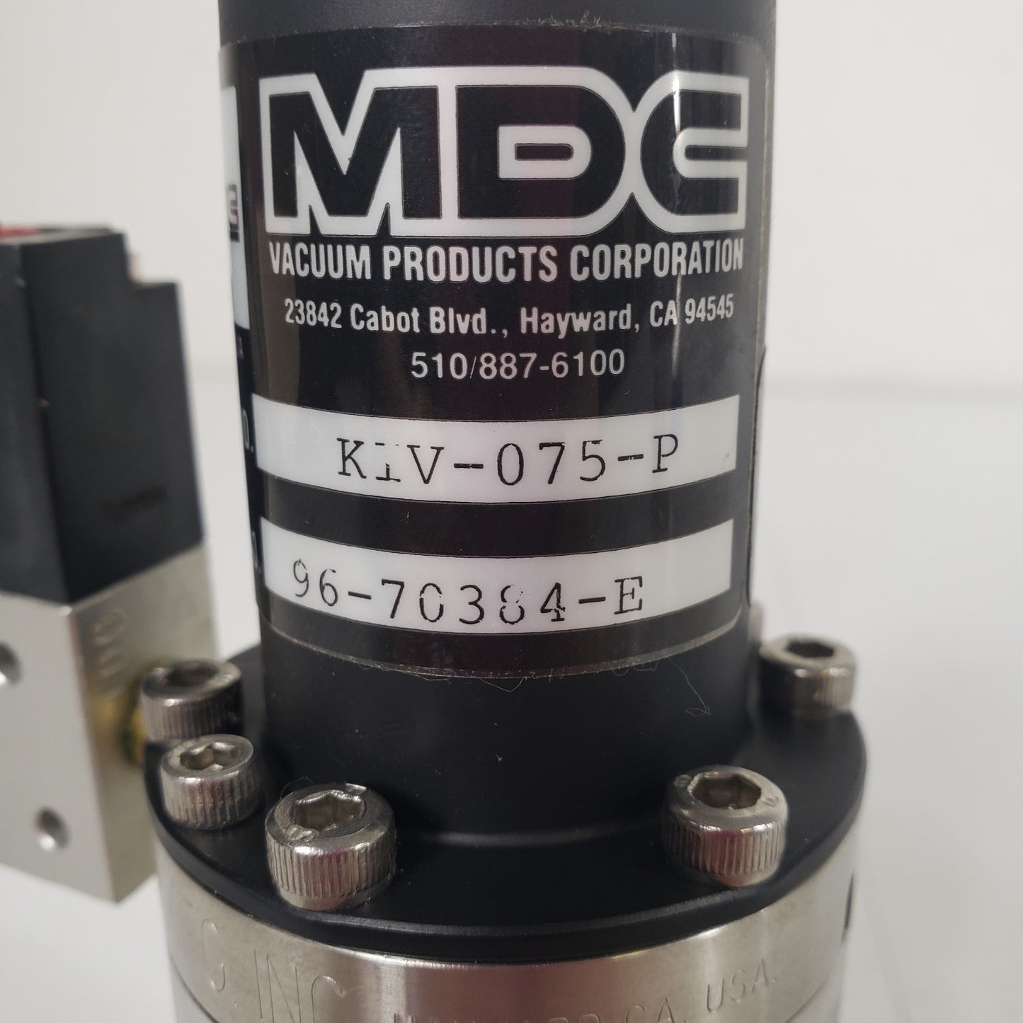 MDC KIV-075-P High Vacuum Inline Pneumatic Valve 2x KF16 NW16 QF16 320-72