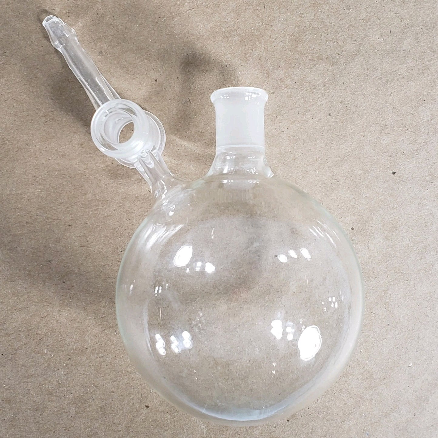 Set of 2 Chemglass AF-0528-03 250mL 14/20 CN Air-Free Round Bottom Flask