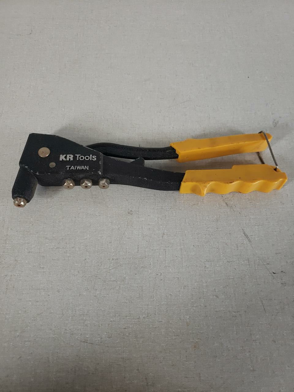 KR Tools Hand Blind Pop Riveter Rivet Gun w/ 4 Interchangeable Nosepieces