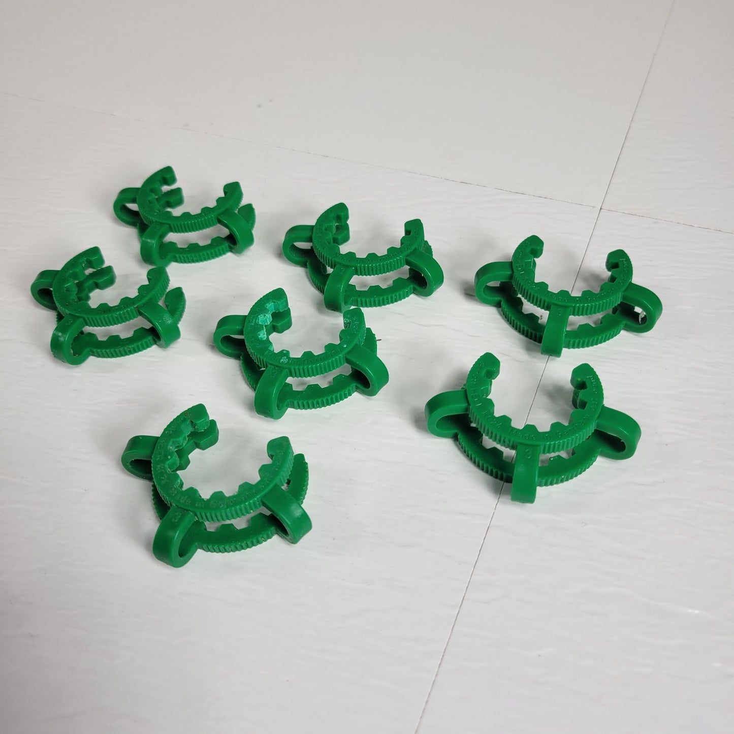 Pack of 7 SCHOTT DURAN KECK KC24 Green Clips for 24/29 24/40 Conical Joints