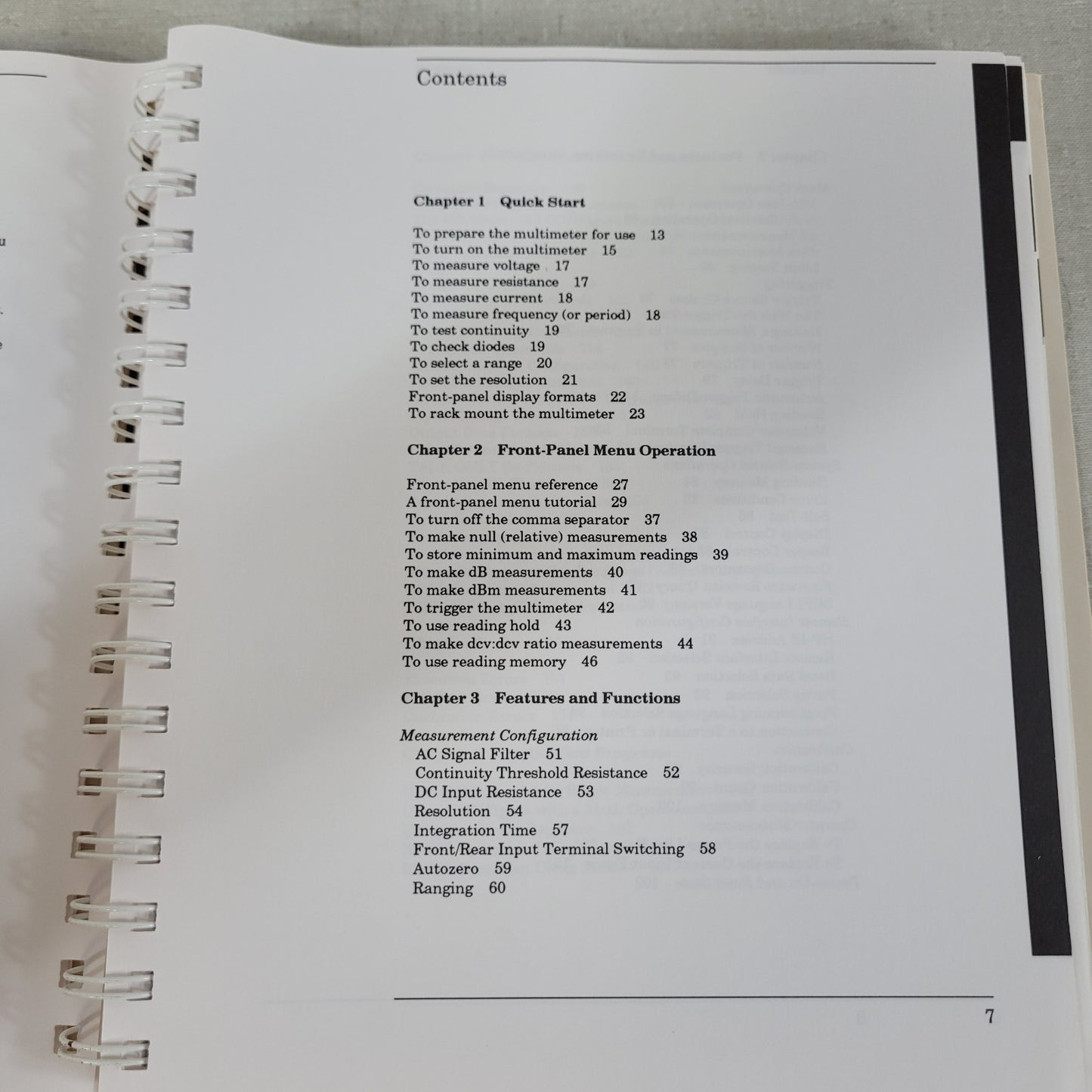 HP Hewlett Packard 34401A Digital Multimeter DMM User's Guide Manual 34401-90004