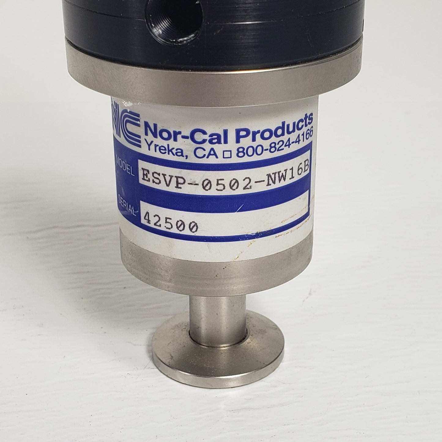 Nor-Cal Products ESVP-0502-NW16B 2-Way Pneumatic Angle Valve KF16 NW16 QF16