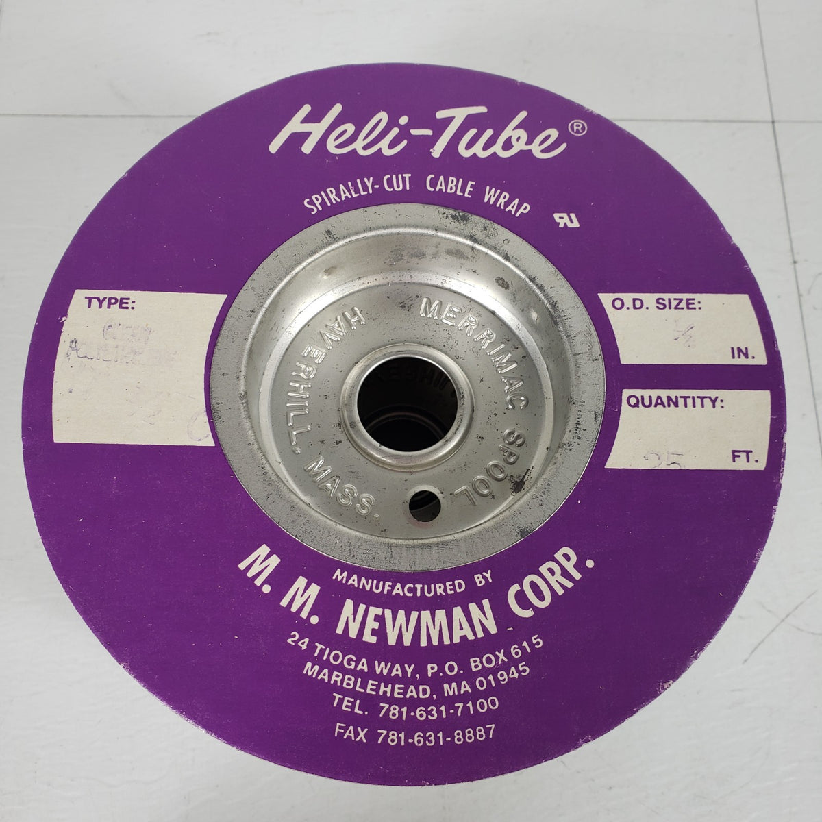 M.M. Newman HT 1/2 C Heli-Tube Clear Polyethylene Spiral Cable Wrap 17ft