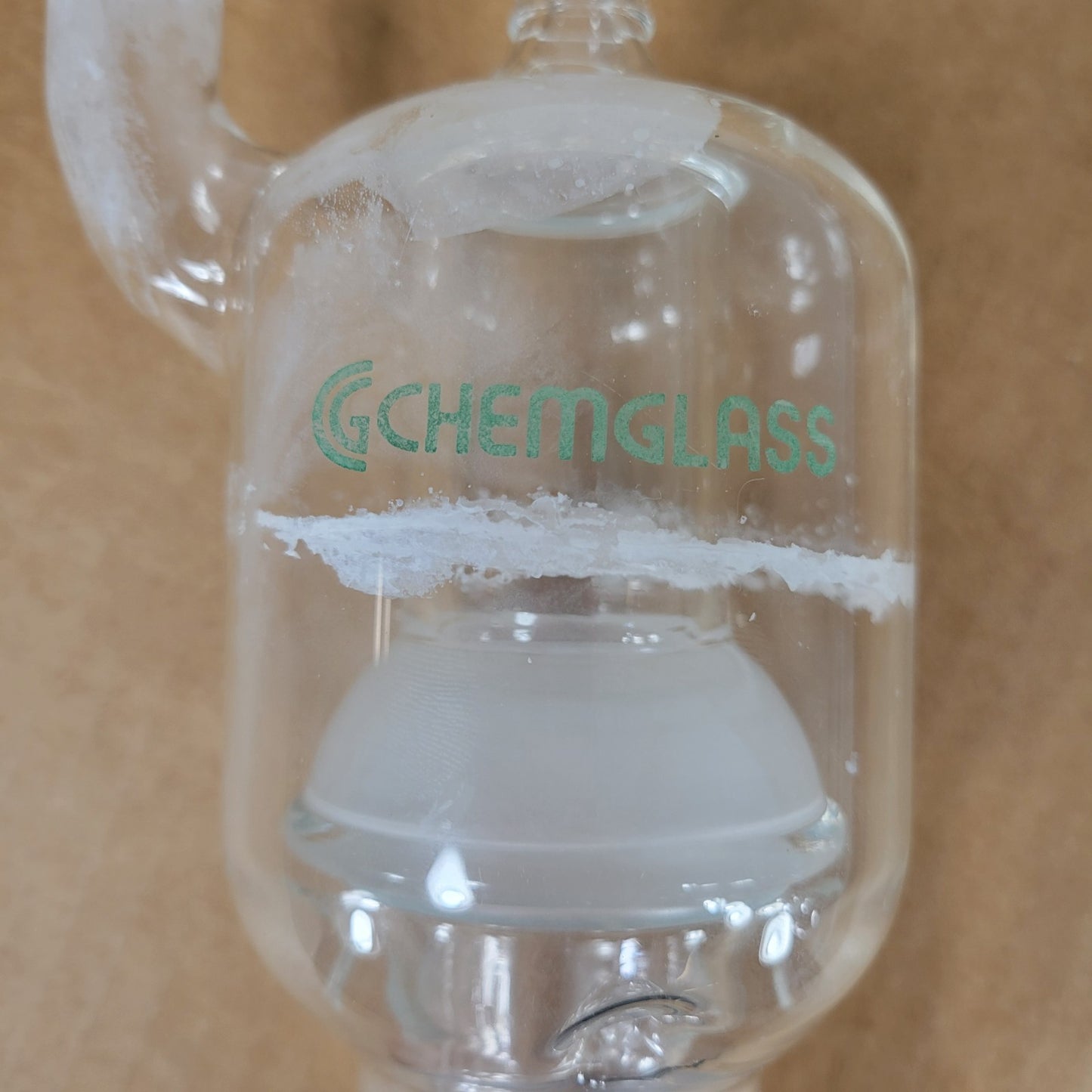 Chemglass CG-4522-02 High Capactiy Bubbler w/Check Valve 3/4" OD Side Arm