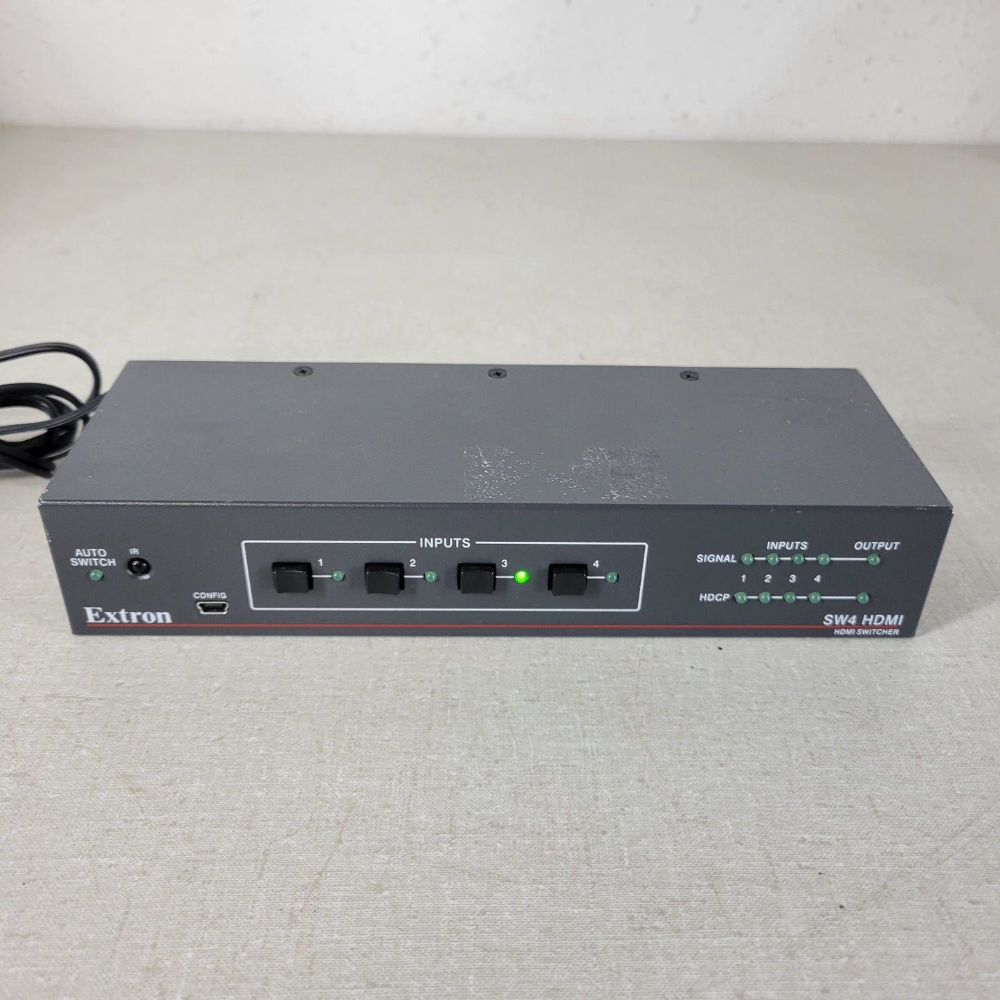 EXTRON SW4 HDMI Switcher with Power Supply, 4 HDMI Inputs, 1 HDMI Output