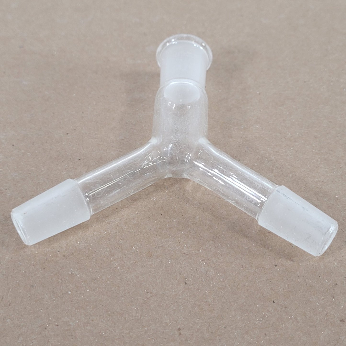 Lot of 3 Chemglass AF-0502-01 Airfree Schlenk 3-Way Adapters 14/20