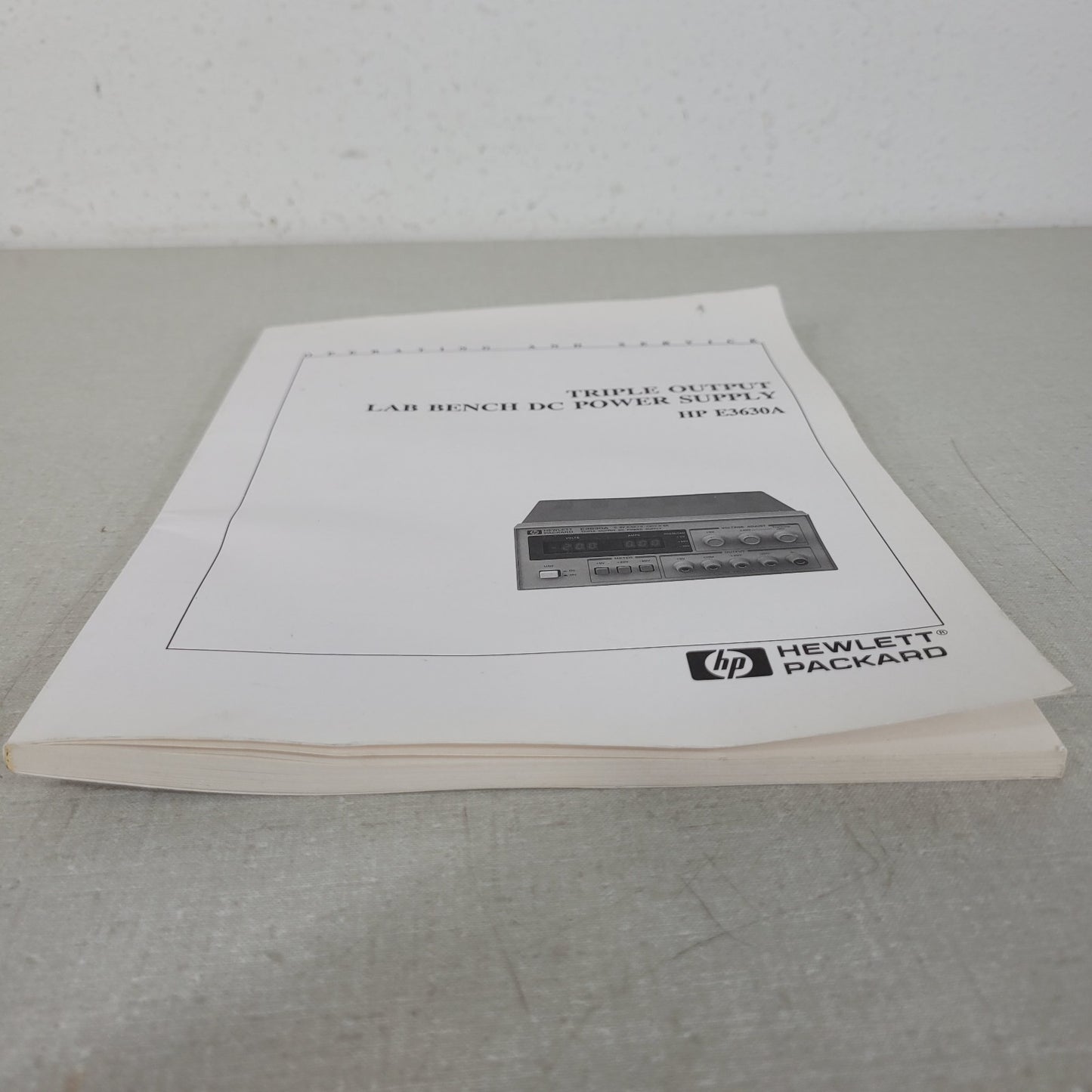 HP Agilent E3630A Triple Output DC Power Supply Manual 5959-5329 1993