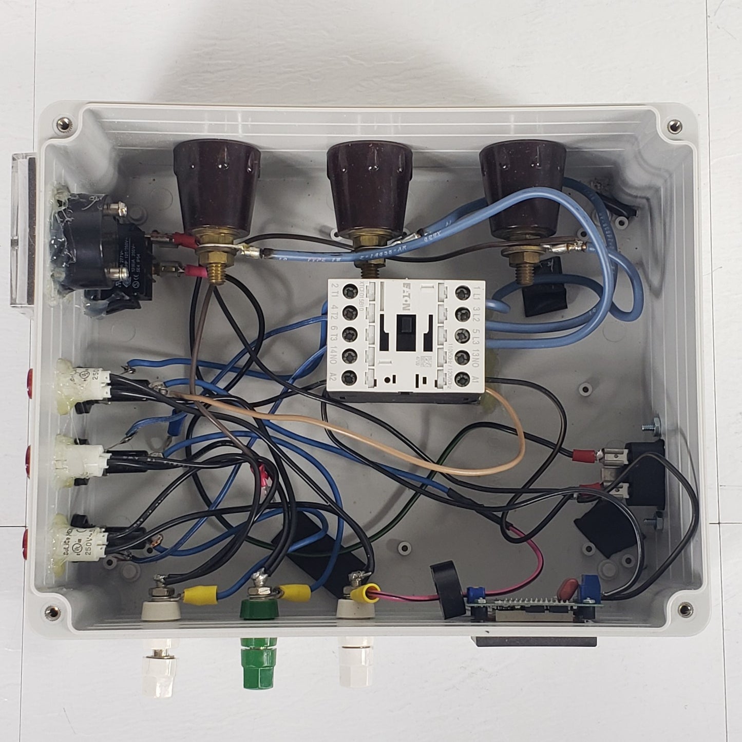 Digital Display Custom Ammeter Measurement Box, Eaton XTCE015B10 Connector
