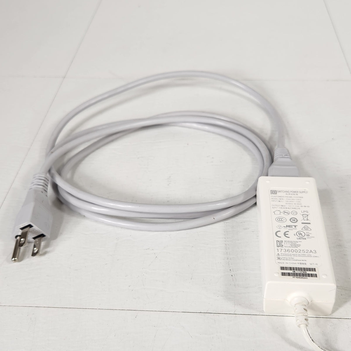 Mettler Toledo ME-11107909 XS XP Balance Power Supply 12V 2.5A w/ Cord