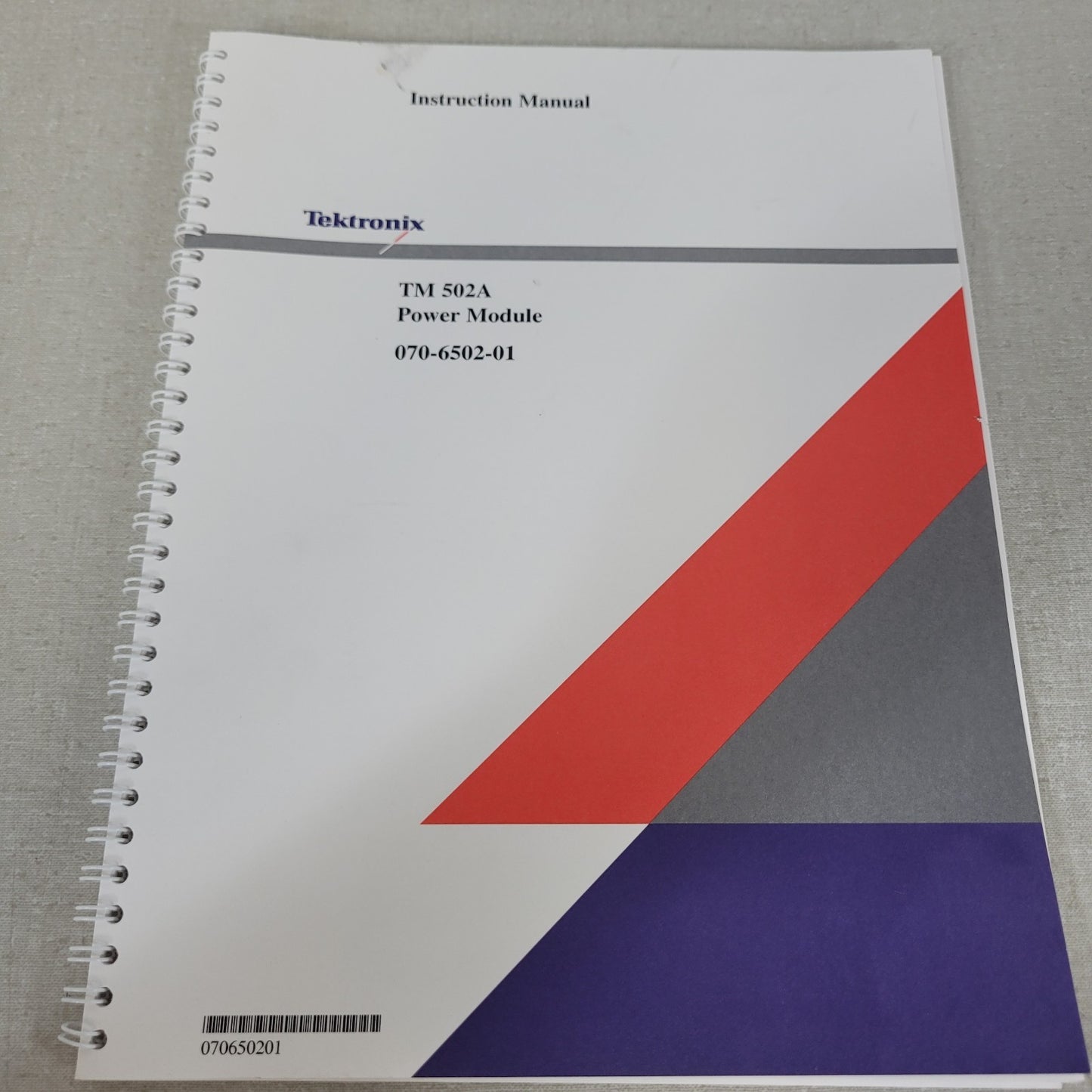 Tektronix TM 502A Power Module Instruction Service Manual 070-6502-01