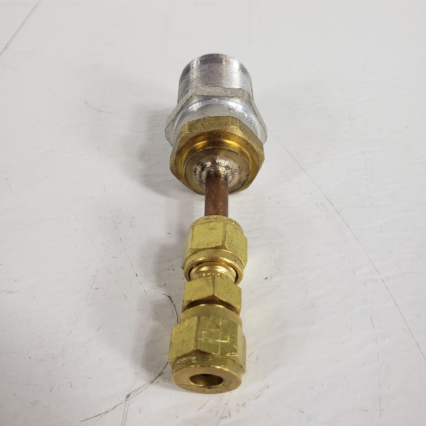 Danfoss Hansen 5400-S2-8 1/2in Refrigerant Coupler Male to 1/4in Swagelok
