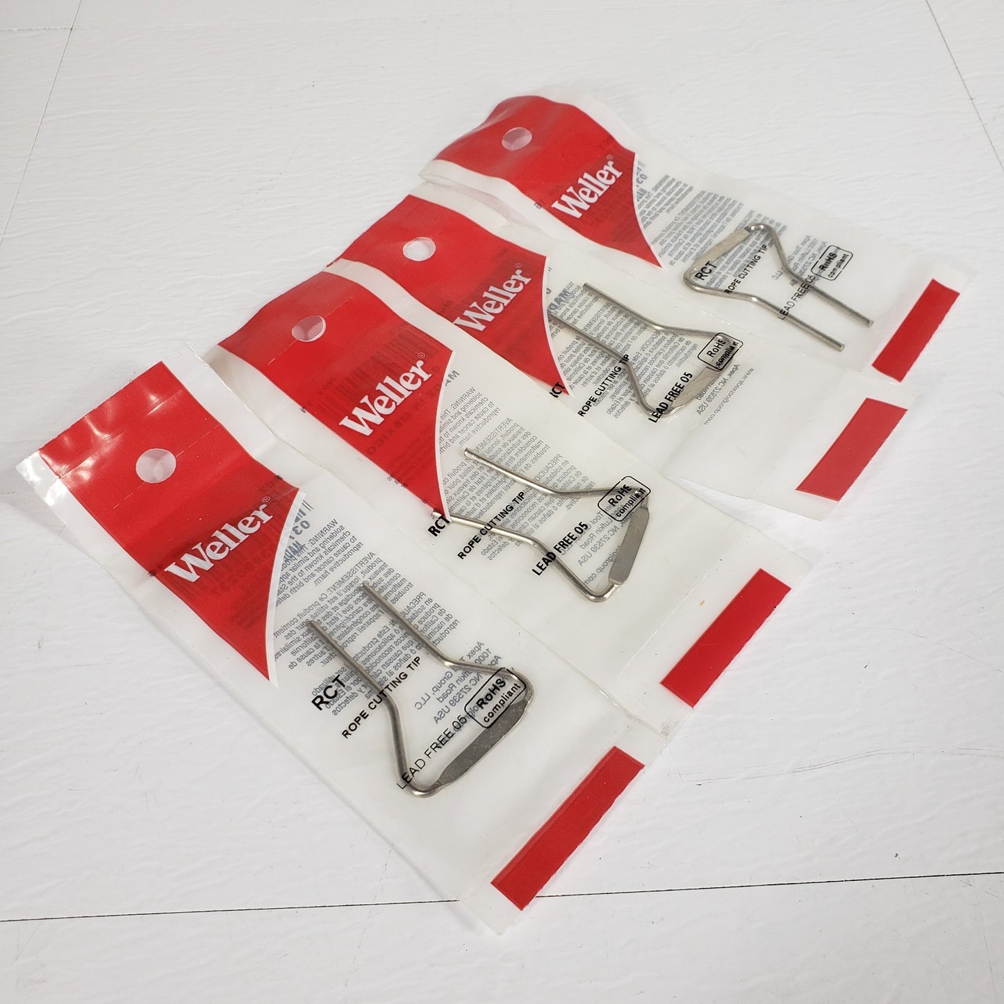 Lot of 4 Weller RCT Rope Cutting Tips 8200 D550 D650 9400 Soldering Guns
