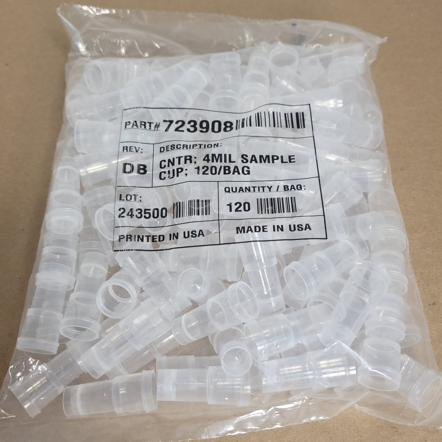 Beckman Coulter 723908 Vi-CELL 4mL Sample Cups 120/Bag Cell Viability Analyzer