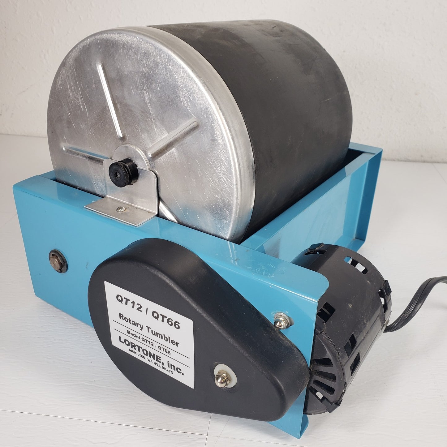 Lortone QT12 QT66 Rotary Rock Tumbler Lapidary Polisher 12lb & 2x 6lb Barrels