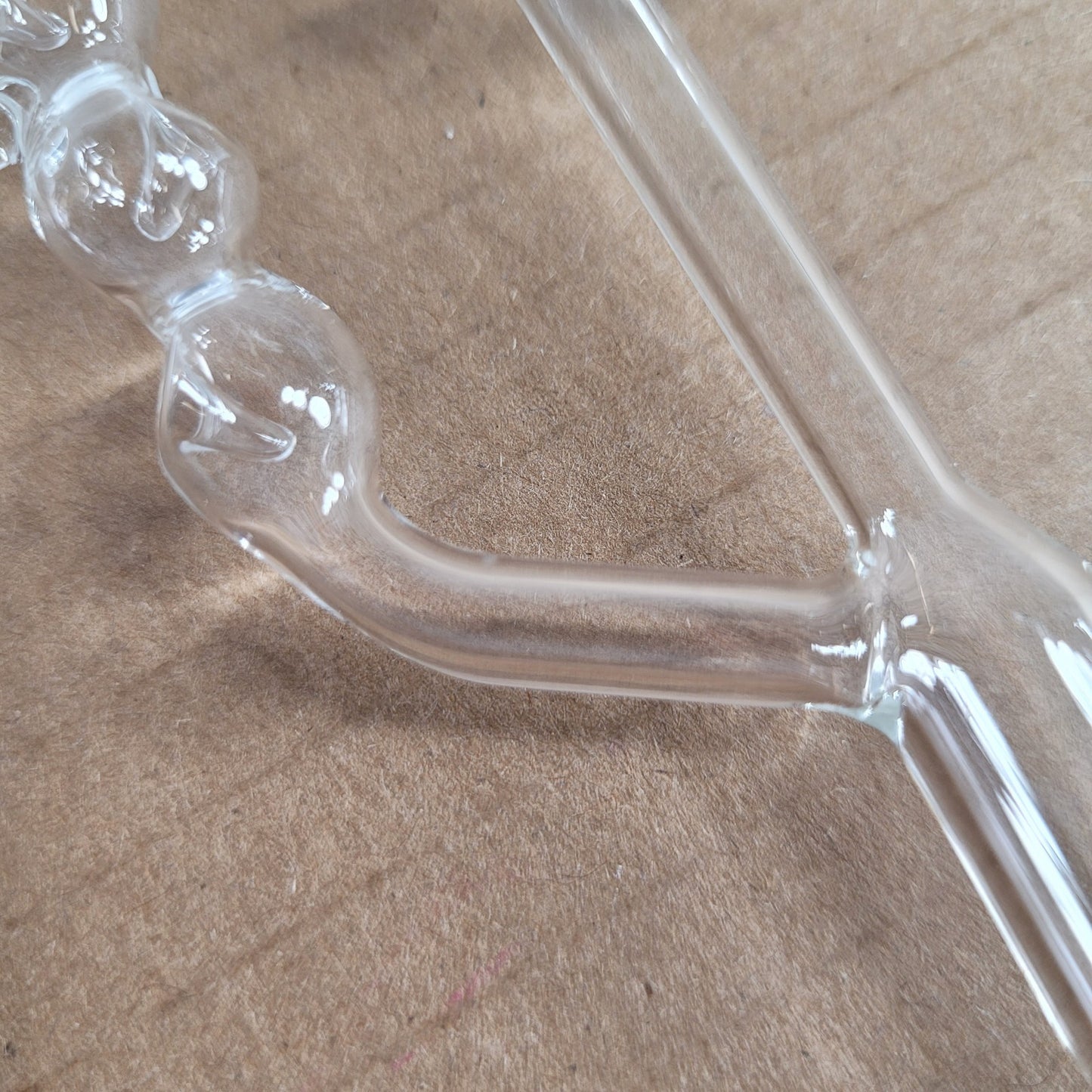 Custom Unbranded Micro-Scale Vigreux/Bulb Style Distillation Condenser #7 Thread