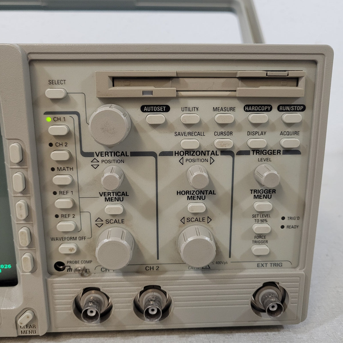 READ DESC Tektronix TDS340A 100MHz 500MS/s 2CH Digital Storage Oscilloscope