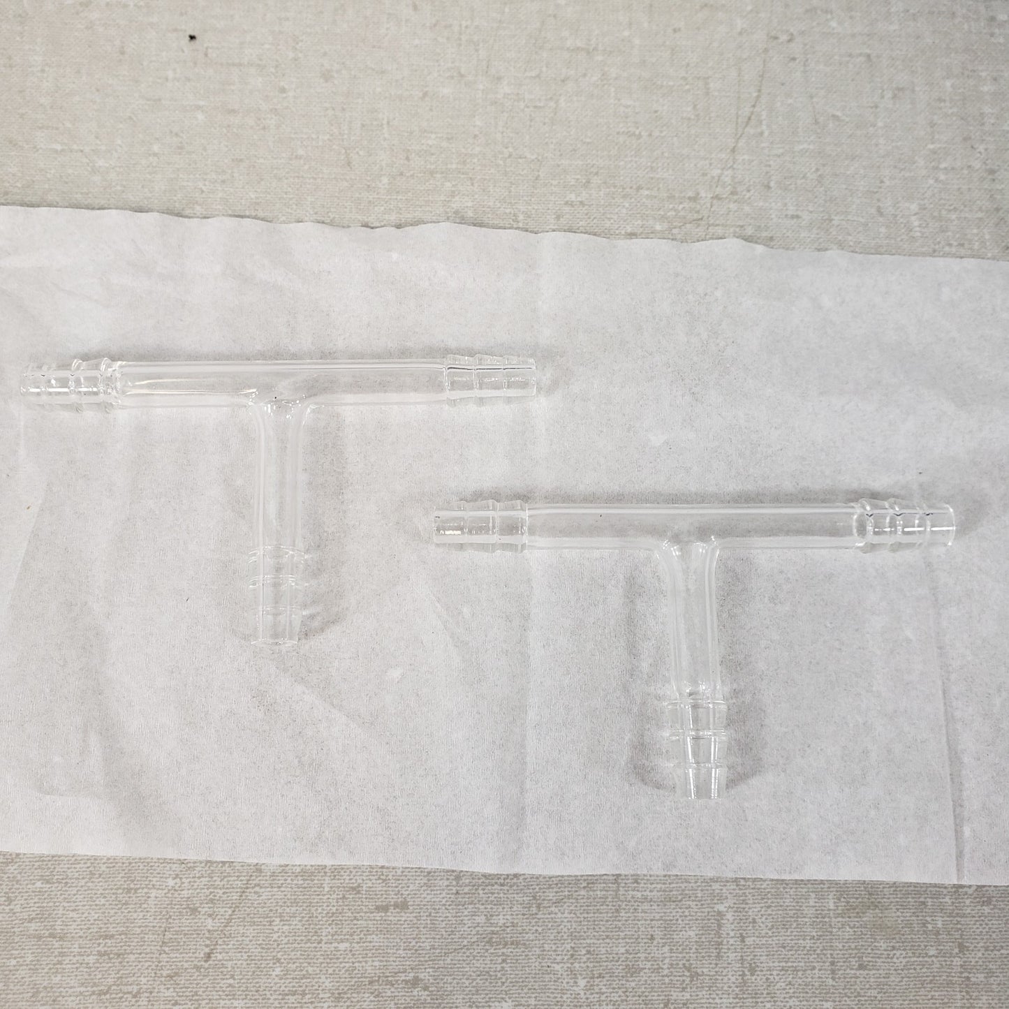 UNBRANDED Borosilicate Glass, 2 3mm Y-Shapes and 2 4mm T-Shapes