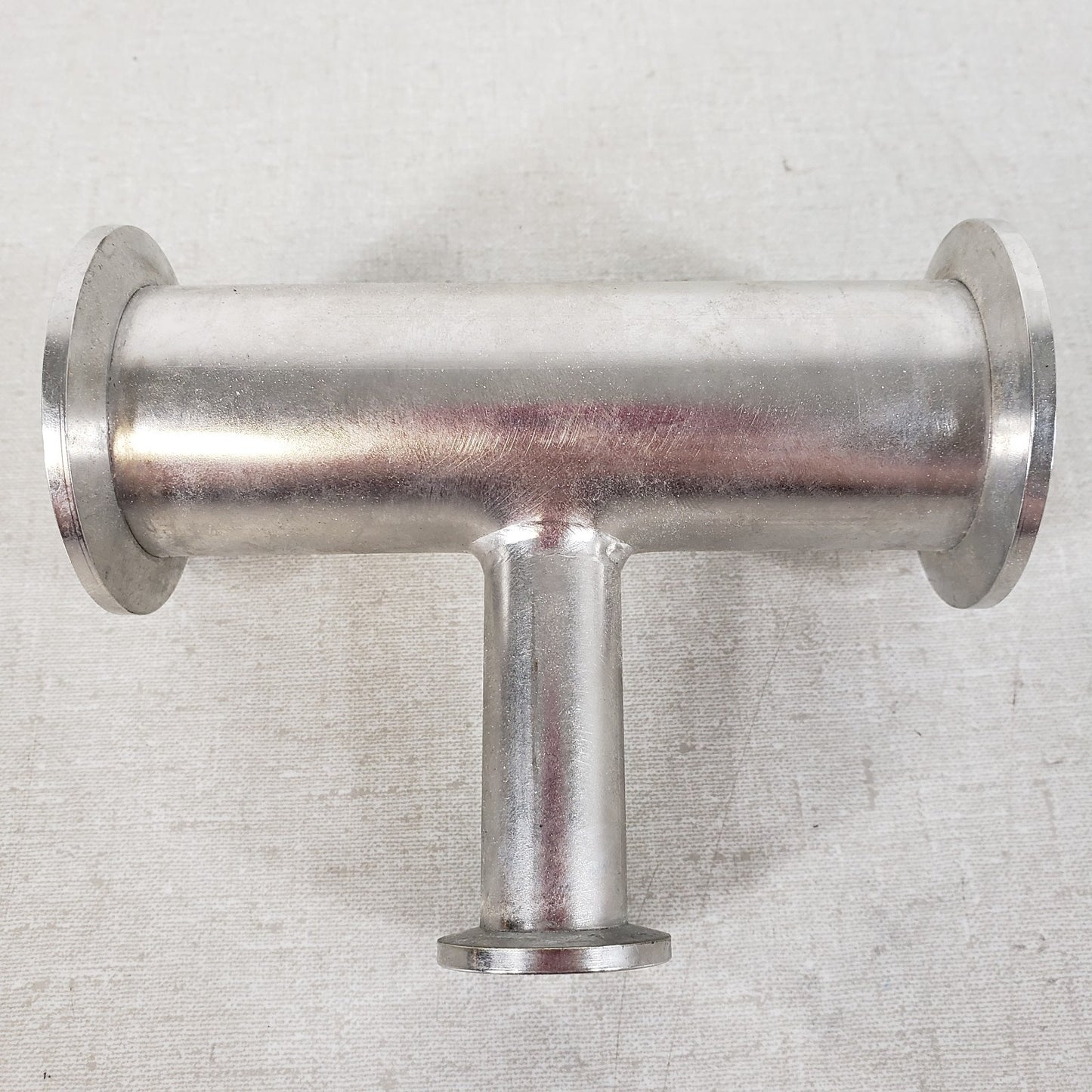 2x KF40 1x KF16 Stainless Reducing Tee NW40 NW16 High Vacuum Fitting