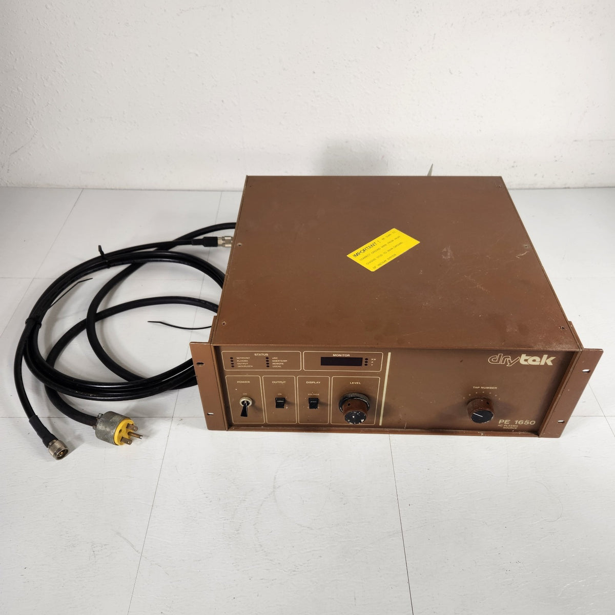 Advanced Energy Drytek PE1650 AC Plasma Source RF Generator 240V 20A Remote