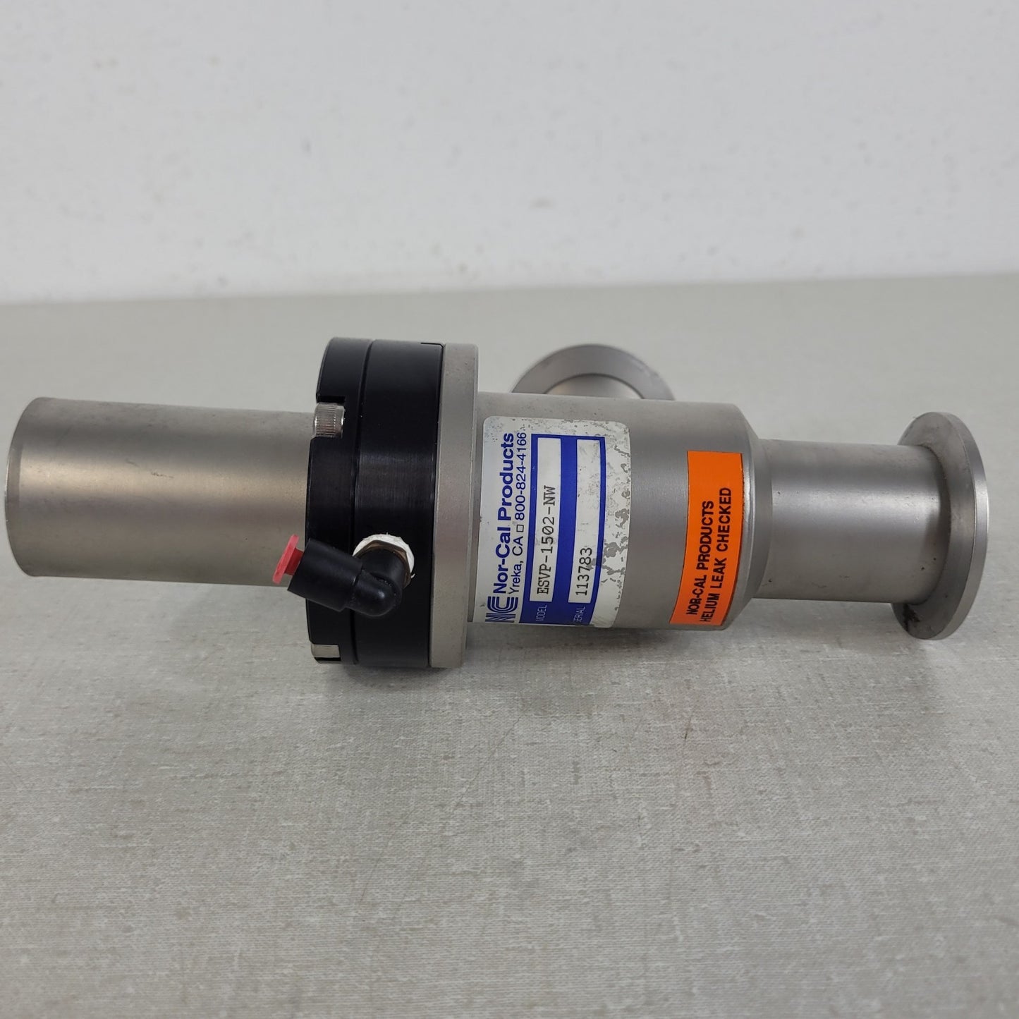 Nor-Cal ESVP-1502-NW Pneumatic High Vacuum Isolation Angle Valve KF40 NW40 QF40