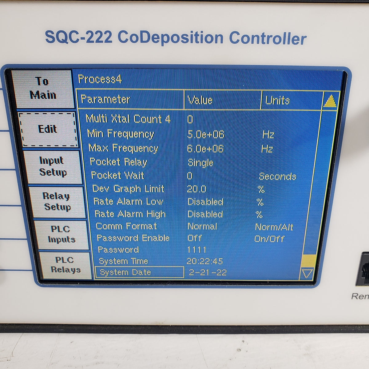 Sigma SQC-222 4-Channel Thin Film CoDeposition Controller QCM Tested Working
