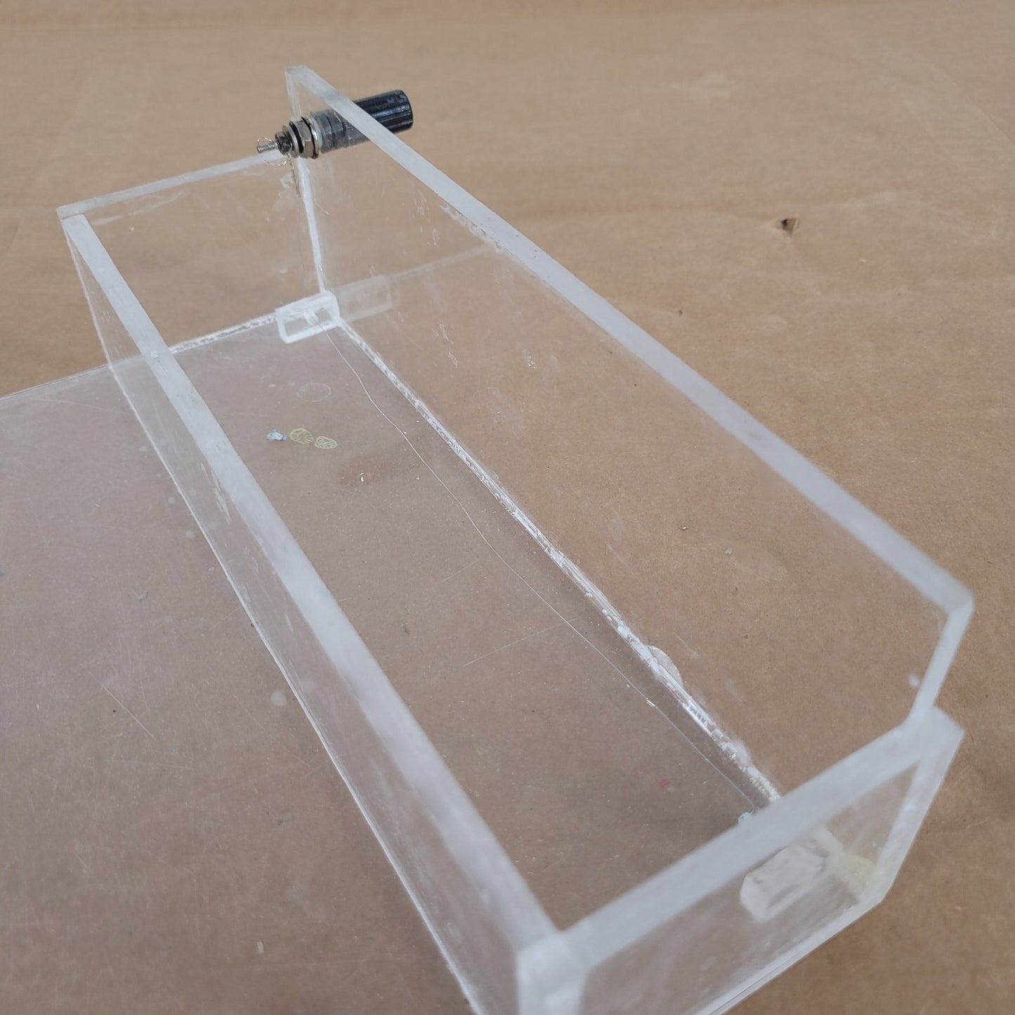 Custom Acrylic Horizontal Agarose Gel Electrophoresis Tank Banana Terminals