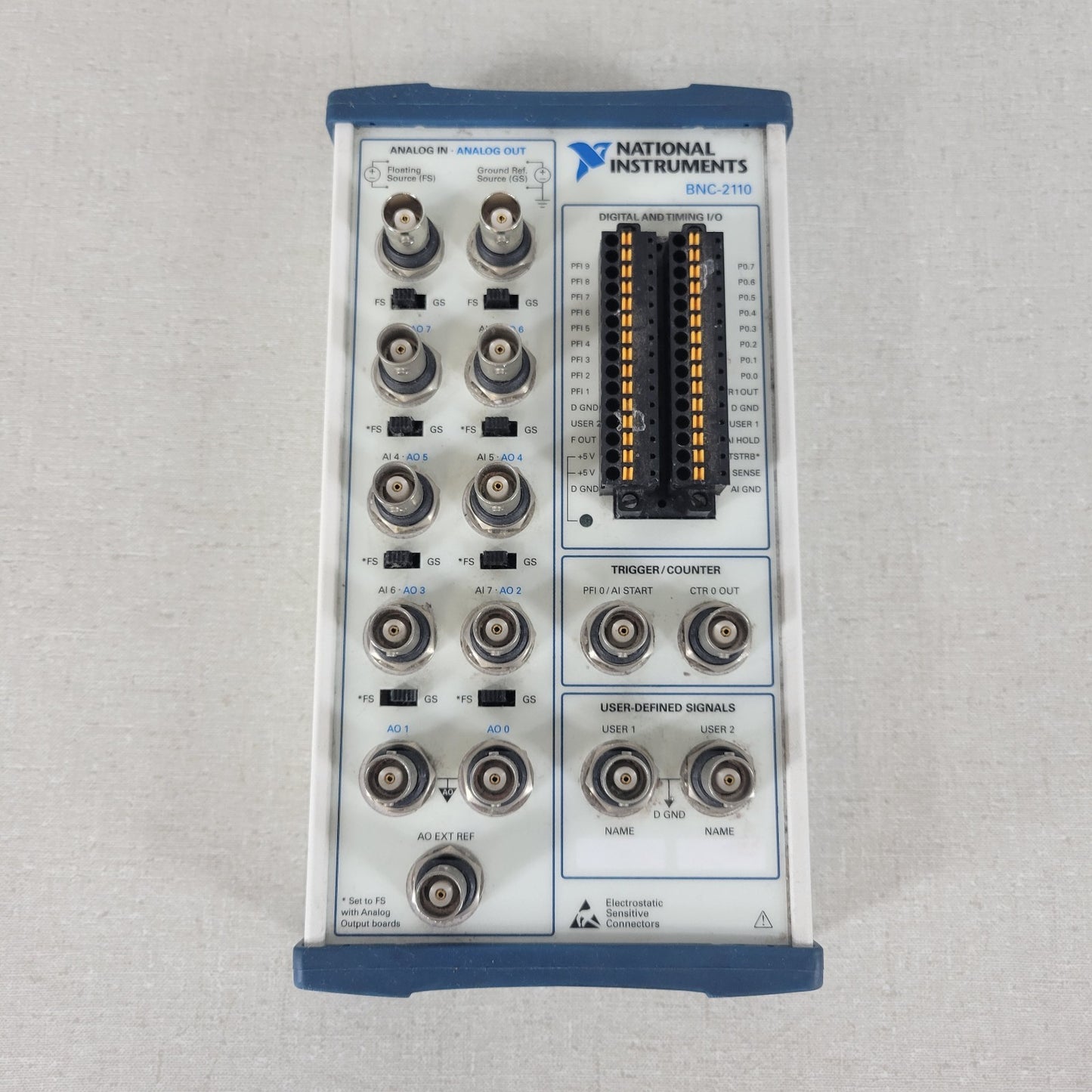National Instruments BNC-2110 Shielded Connector Block 15 BNC Connectors