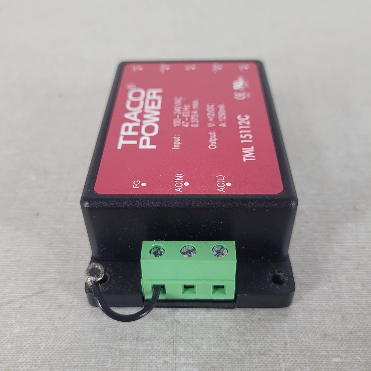 TRACO Power TML15112C 15W 12V 1.25A AC/DC Encapsulated Power Supply