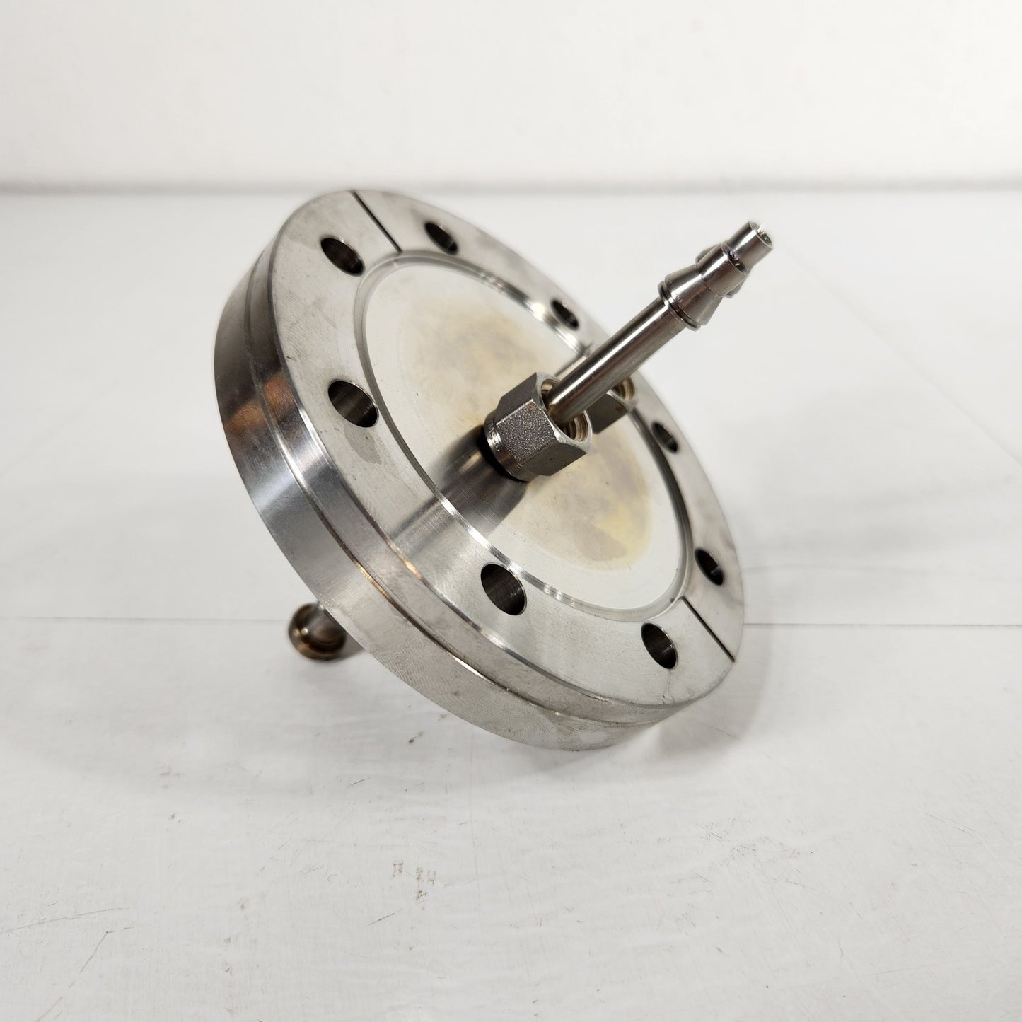 DN63CF 4.5" ConFlat Dual 1/4" VCR Swagelok Liquid Cooling Feedthrough UHV Vacuum