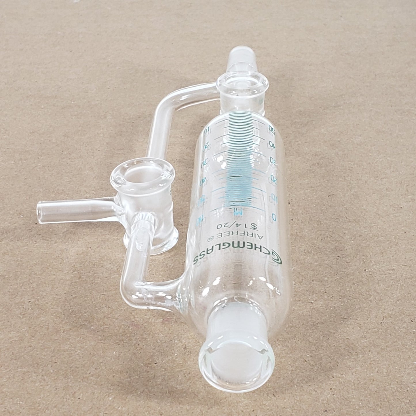 Chemglass AF-0547-G-01 Airfree Schlenk 60mL Graduated Addition Funnel 14/20