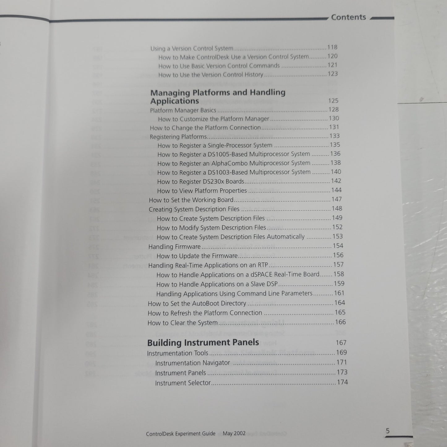 dSPACE ControlDesk Experiment Guide Release 3.4 Software User Manual May 2002