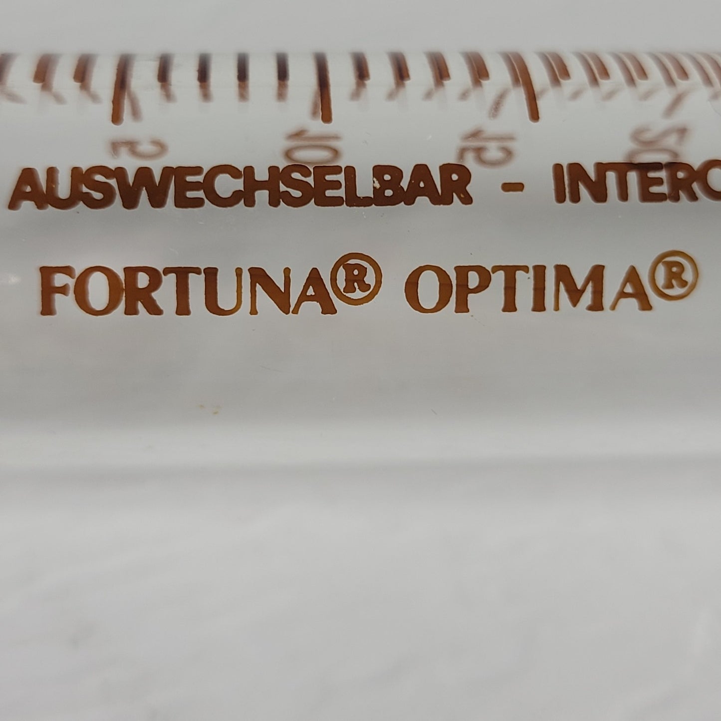 FORTUNA OPTIMA 30ml Glass Srng with Luer Lock Tip for Secure Connections