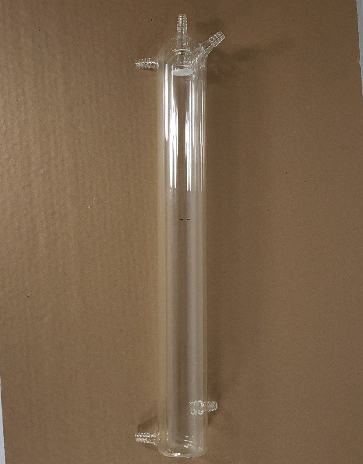 Custom Borosilicate Glass Shell & Tube Heat Exchanger w/Water Jacket Condenser