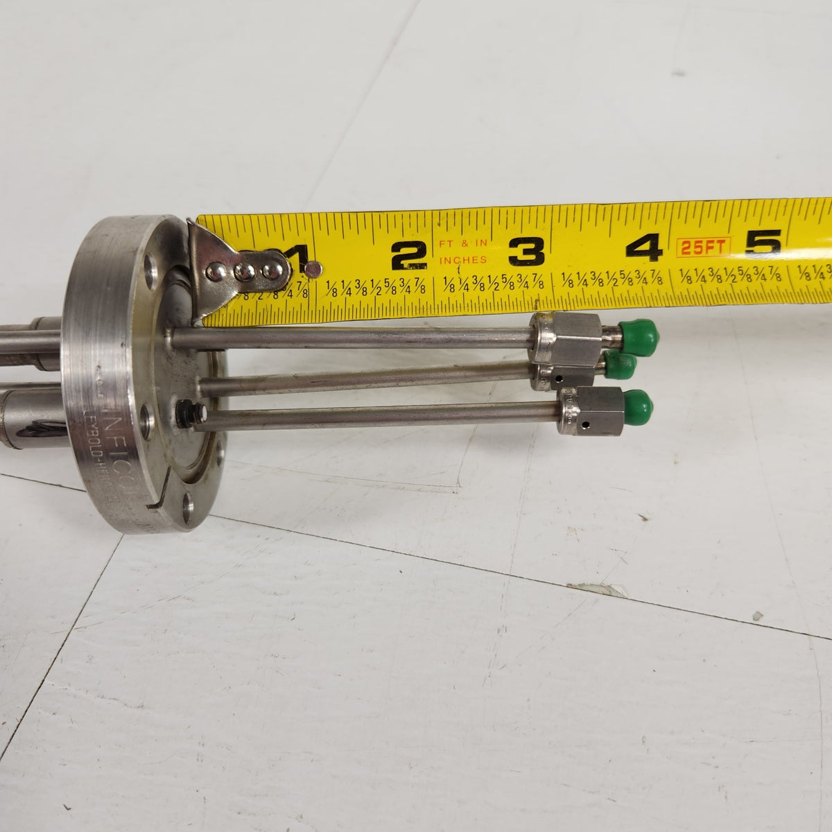 INFICON 750-683-G1 DN35CF 2.75" CF QCM Feedthrough BNC 4x 3/16" Film Deposition
