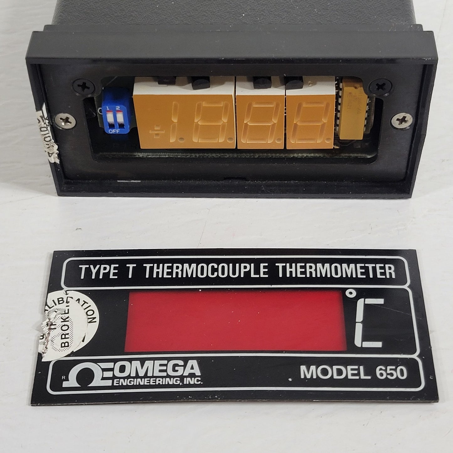 TESTED OMEGA 650-T-X Type T Thermocouple Digital Thermometer 120VAC