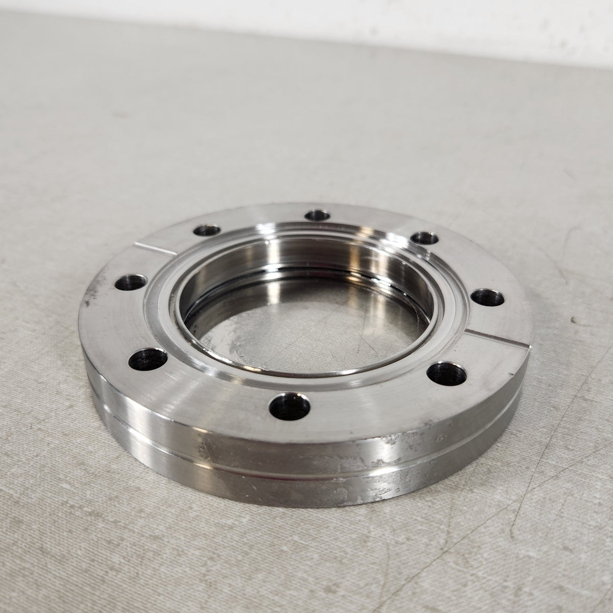 UHV Quartz Viewport 4.5" CF DN63CF ConFlat Stainless Steel Vacuum Flange