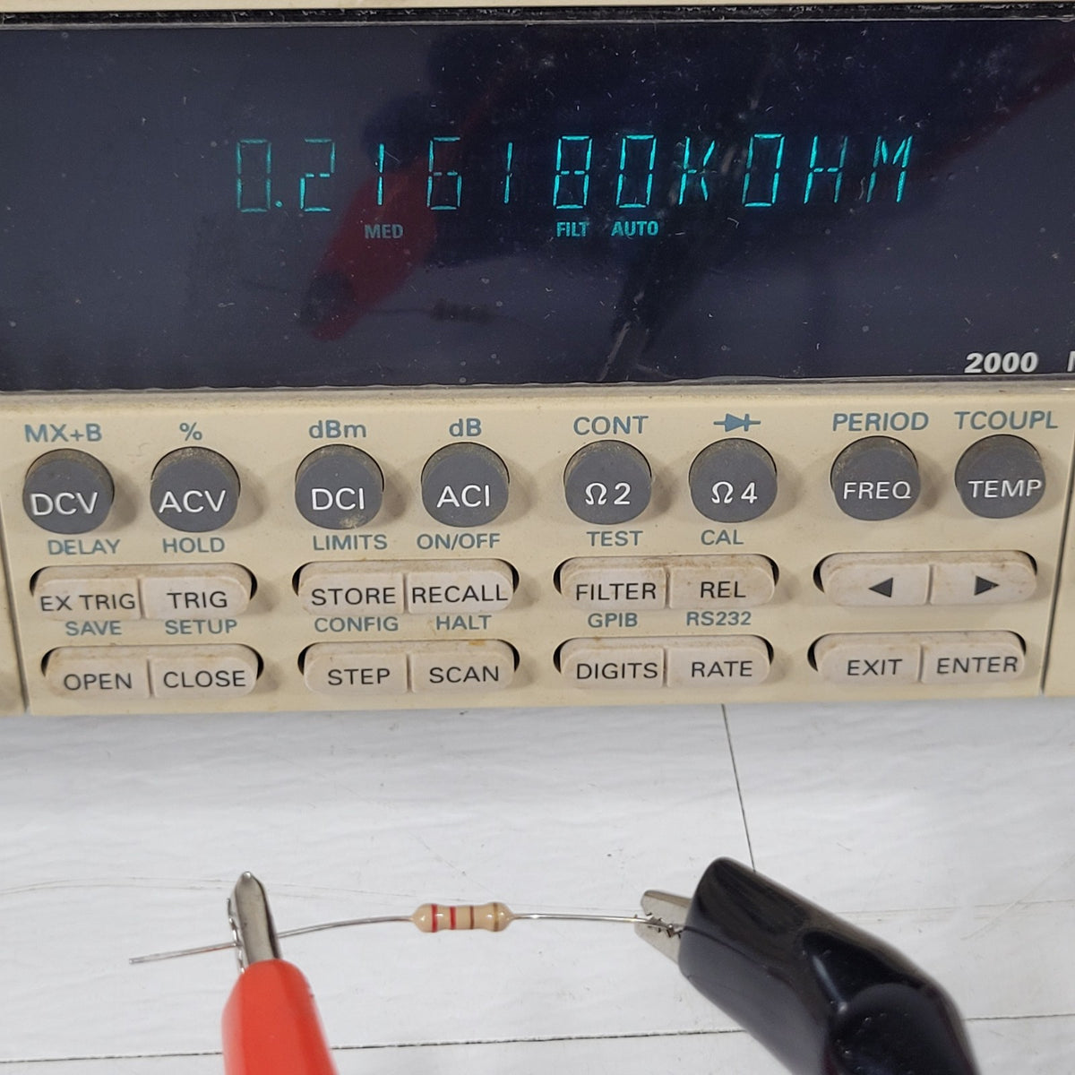TESTED Keithley 2000 6.5-Digit Bench Digital Multimeter DMM GPIB RS-232