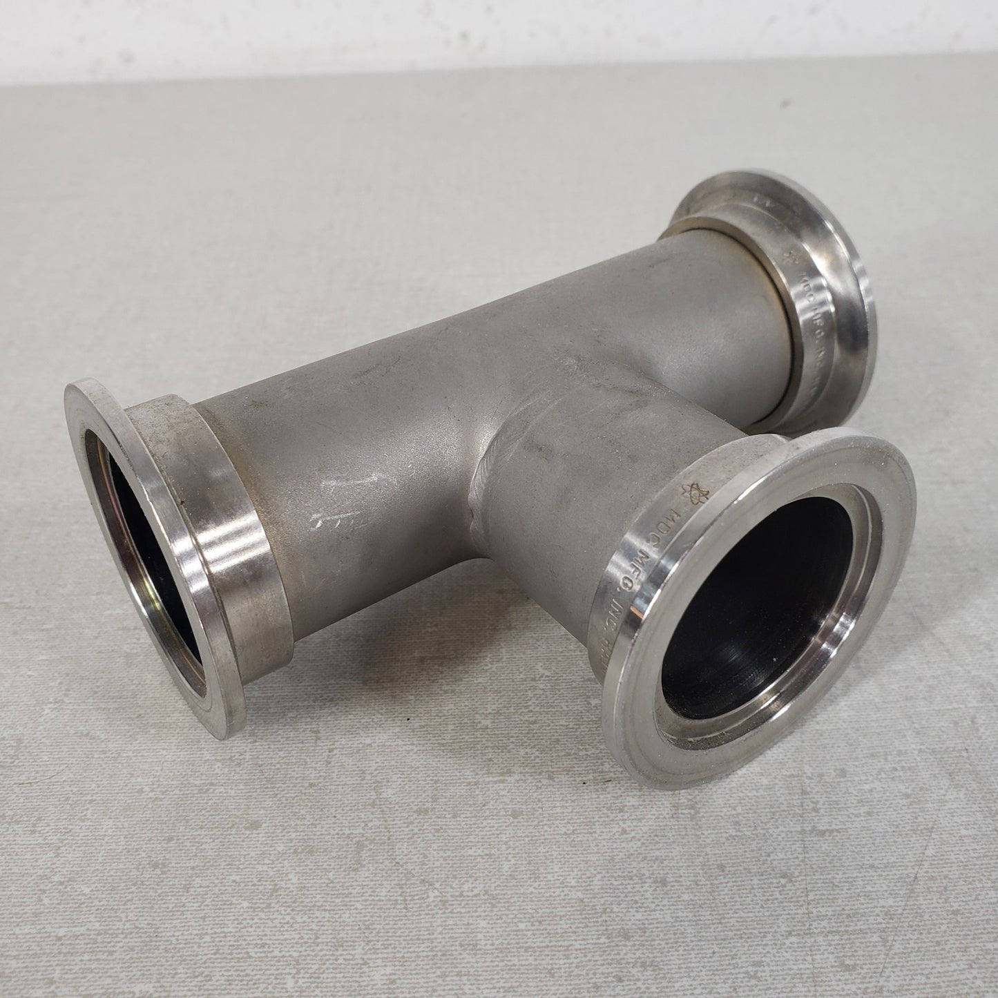 MDC NW40 KF40 QF40 ISO-KF 3-Way Stainless Steel High Vacuum Tee Fitting