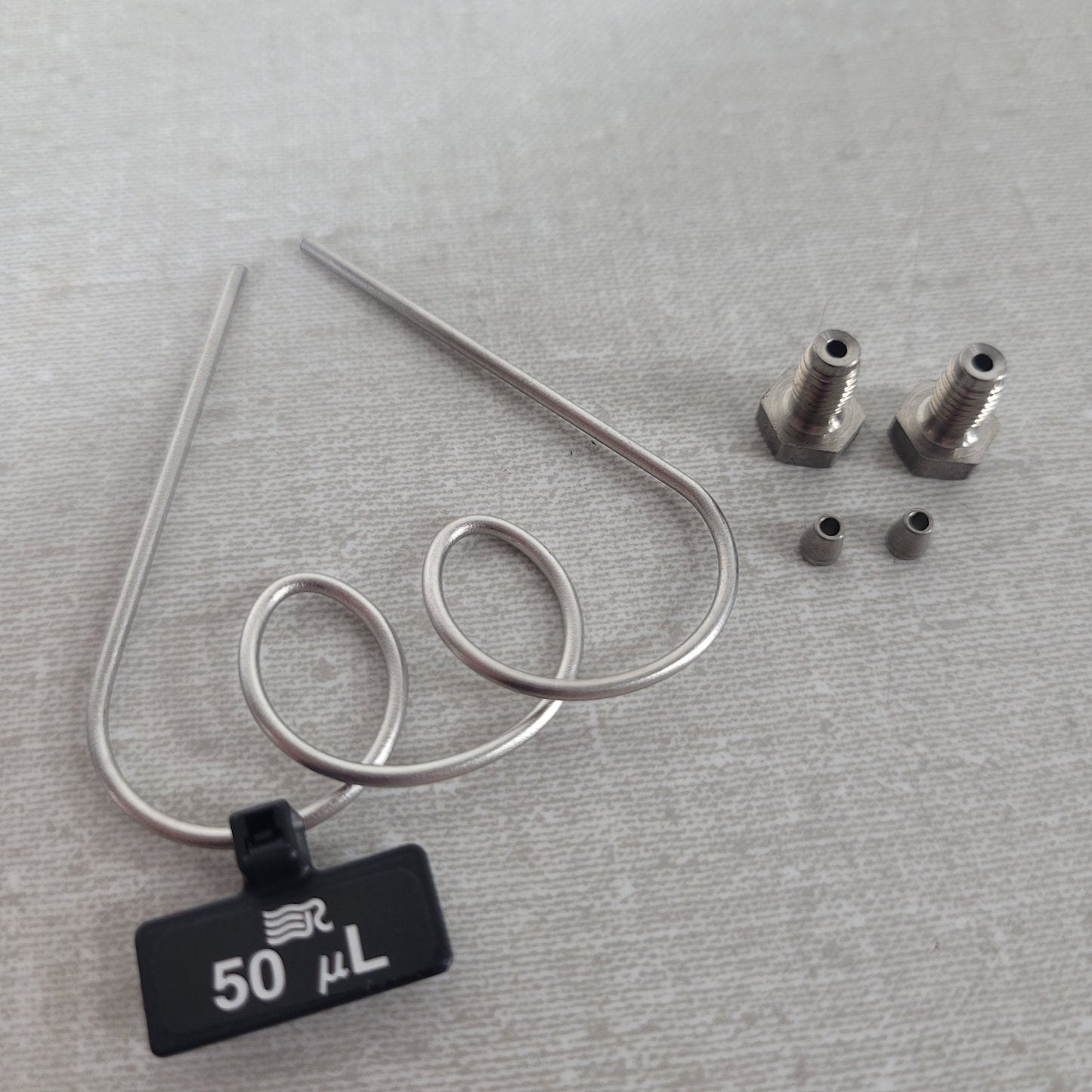 RHEODYNE 7755-068 50uL SS Sample Loop Waters HPLC 7725 Injector Valve